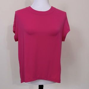 NWOT Athleta Pink Crew Neck Short Sleeve T-Shirt Top Pullover  XXS-S